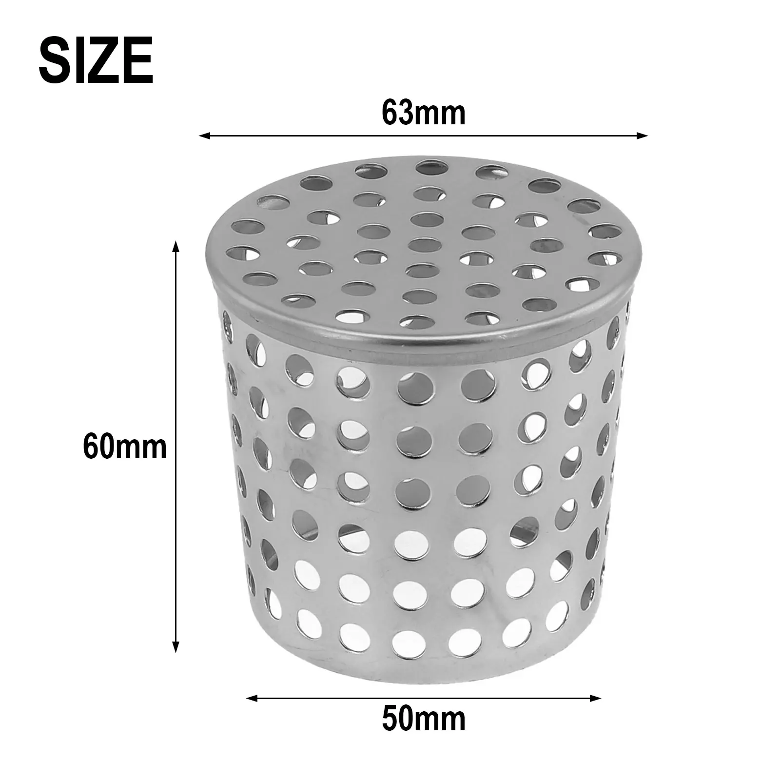 Drainage Cover Floor Drain Wall Insert Anti-blocking For Rooftop Balcony Outdoor Rain Bucket 50-200mm Practical