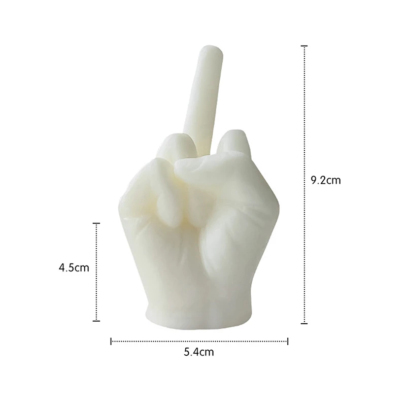 Universelle kreative Kerzen, mittelfingerförmige Geste, duftende Kerzen, langlebig, lustig, schrullige , Heimdekoration, Ornamente: verrotten