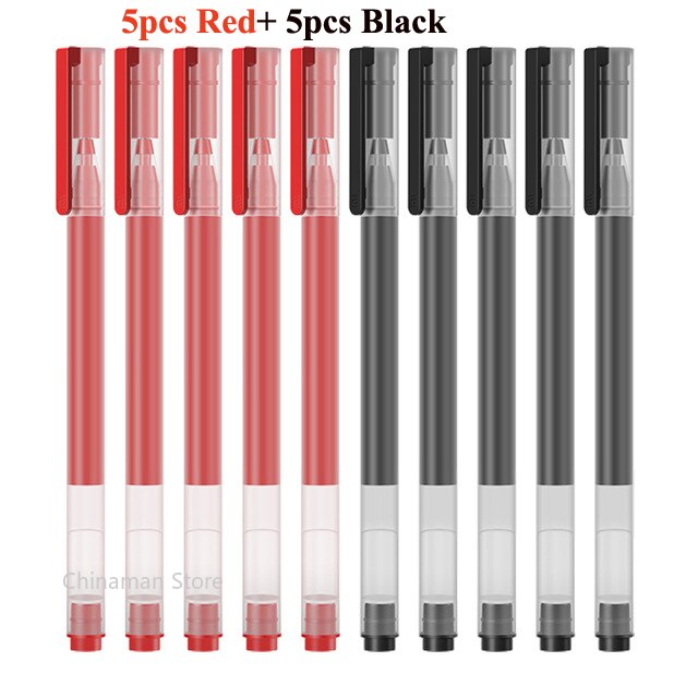 Neue Xiaomi PEN Mijia Super Langlebig Zeichen Stift 0,5mm MI Stift Für Büro Unterzeichnung Stifte Glatte Schweiz Refill mikuni Für Schule Stift: Rot