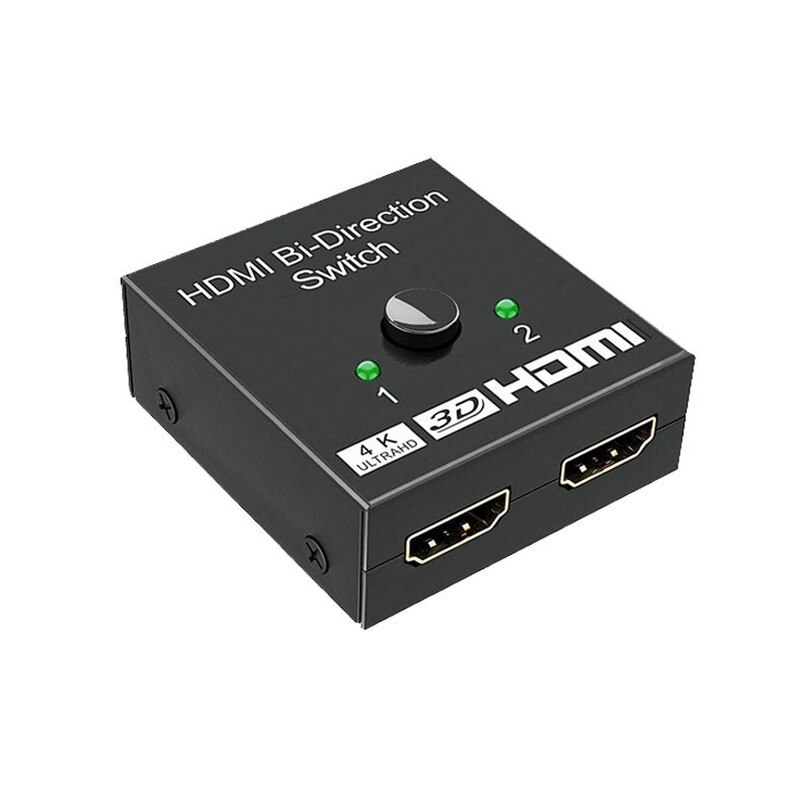 HDMI-compatible Switch Bidirectional HDMI-compatible Splitter 1 In2 Out 2 Input 1 Output Supports 4K 3D 1080P for Xbox PS4 HDTV