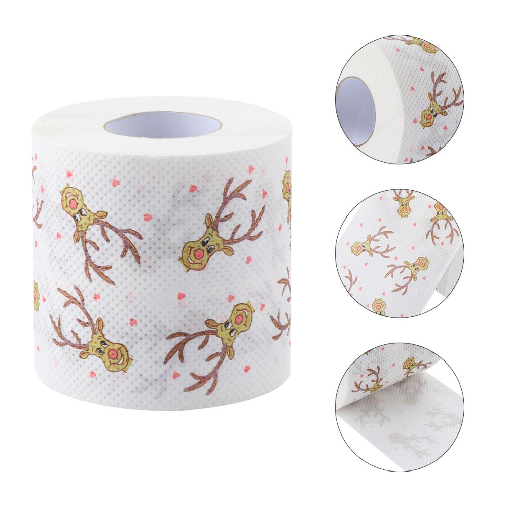 1 Roll of Roll Paper Christmas Roll Paper for Christmas Party Home