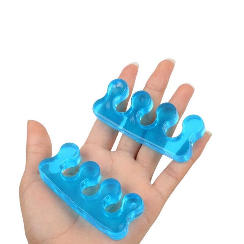 2 Stuks Pack Zachte Siliconen Toe Scheiden Gel Separator Flexibele Vinger Spacer Silicone Soft Form Voor Manicure Pedicure Nail Tool