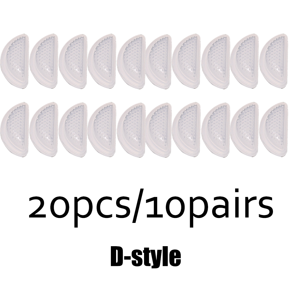 Gafas antideslizantes, soportes nasales, gafas invisibles de silicona, almohadillas para la nariz con cojín de aire, soporte para la nariz autoadhesivo suave transparente: Marfíl