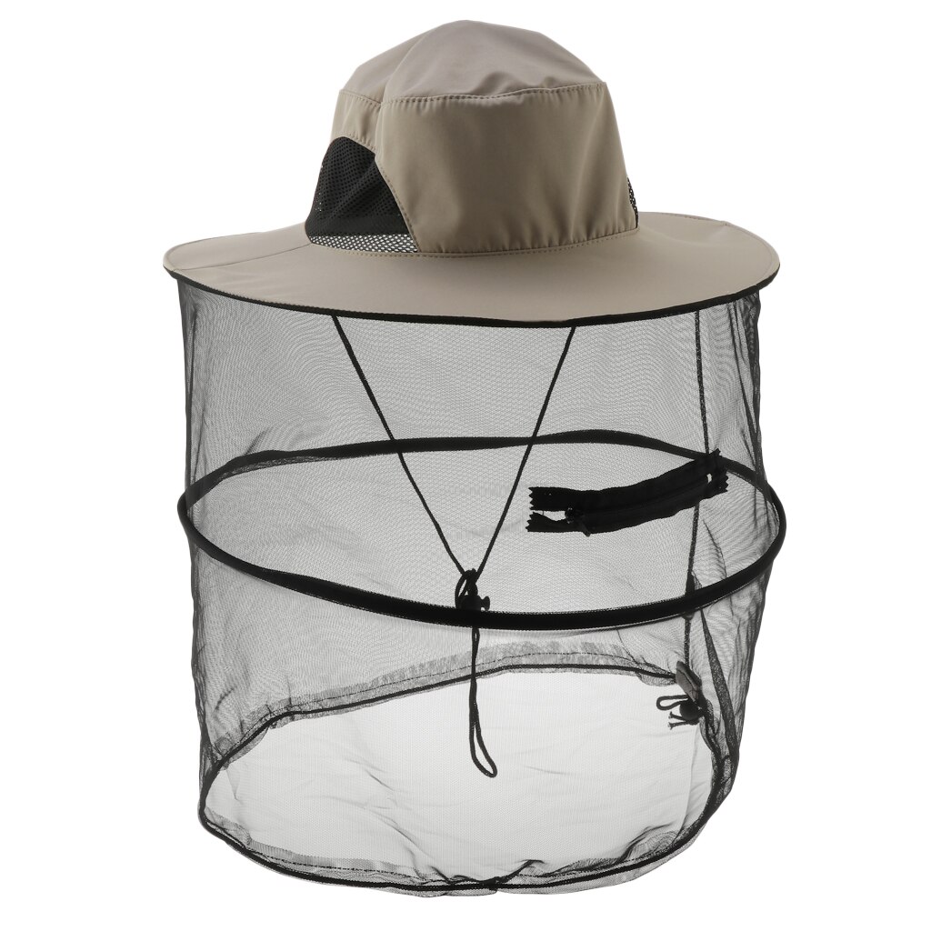 Mosquito Head Net Hat Sun Bucket Mesh Hat Anti Bee... – Vicedeal