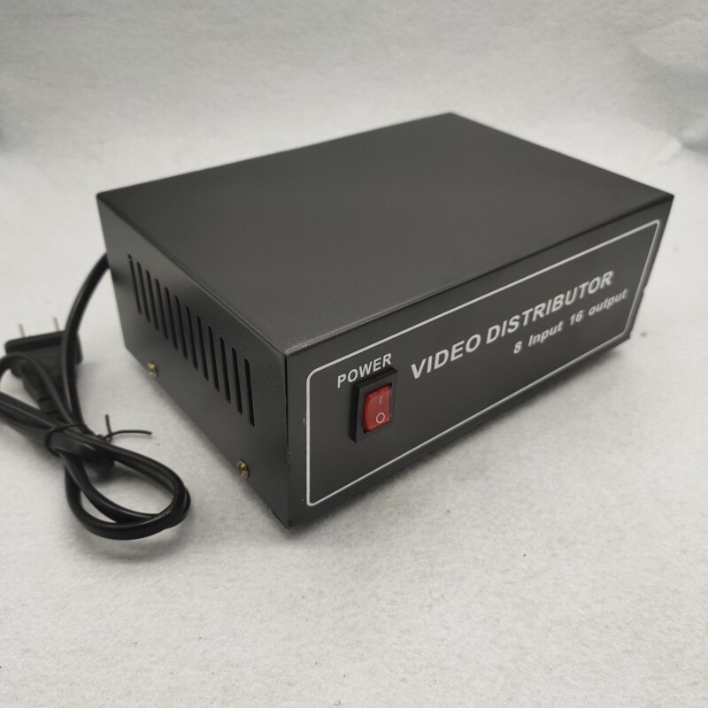 Amplificateur de distributeur vidéo BNC Composite 8 en 16 sorties, séparateur de 8 à 16 canaux pour caméra de sécurité CCTV,