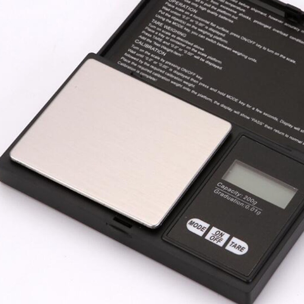High Accuracy LED Backlight Digital Pocket Scale Mini Electronic Jewelry Weighing Balance Scale