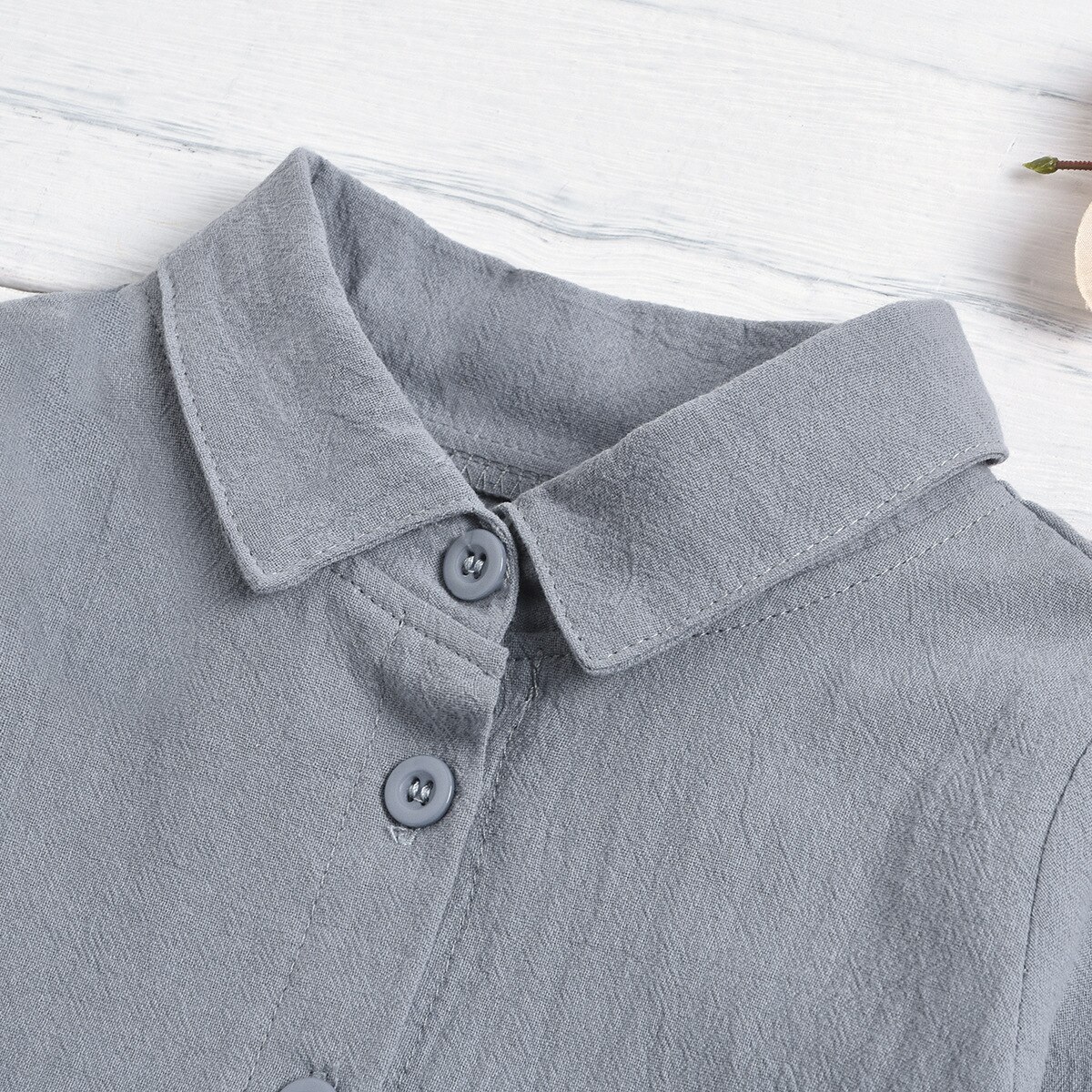 Spring Boys Girls Shirt Cotton Long Sleeve Kids Tops Turn Down Collar Girls Clothes