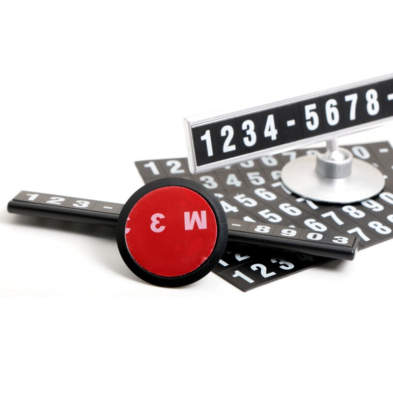 Upscale Car Temporary Parking Car-styling Easy Hidden Mobile Phone Number Card Rocker Switch Car Sticker Replace