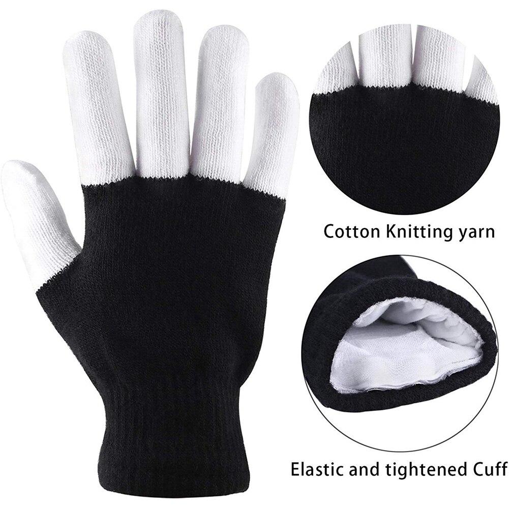 1 paar LED Blinklicht hoch Handschuhe glühend Blinkt für Erwachsene Weihnachten Party J55: B