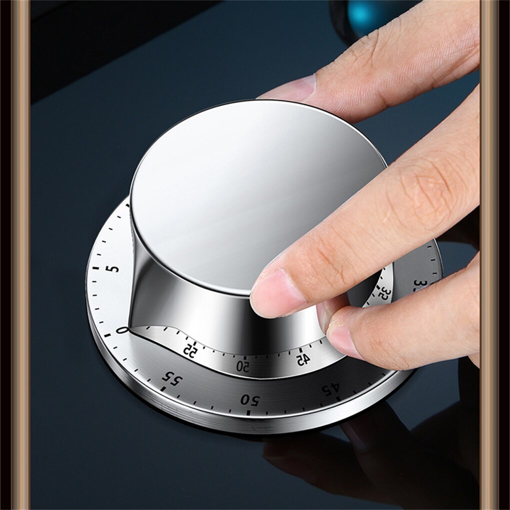 Mechanical Kitchen Timer Portable Small Refrigerator BBQ Countdown Clock Reading Timing Device Office Bakery Accessories