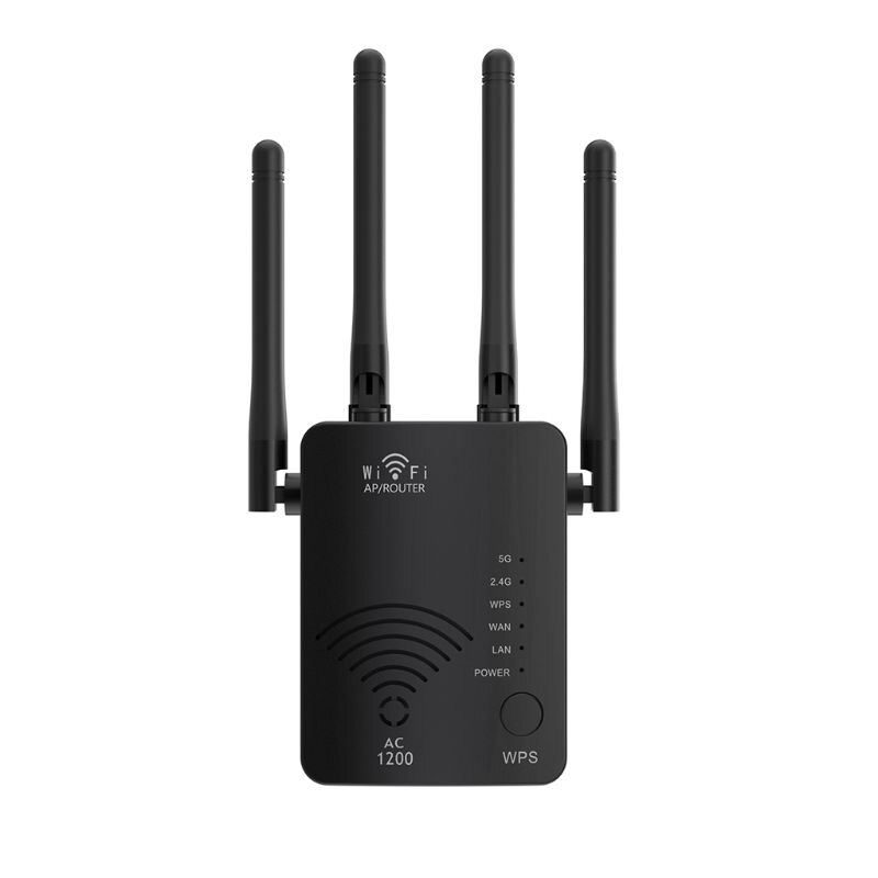 Wifi signal booster 1200mbps wifi repetidor 2.4g e 5g banda dupla internet: Default Title