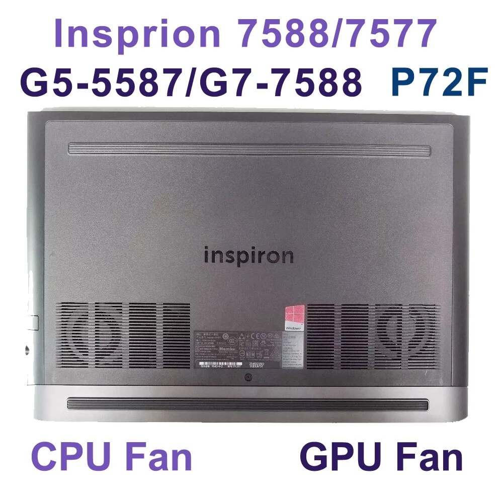 original cpu GPU for Dell Inspiron G7 15-7000 7577 cooling fan 7588 G5-5587 P72F cooler fan 2JJCP FJQS DC5V 0.5A FJQT fans