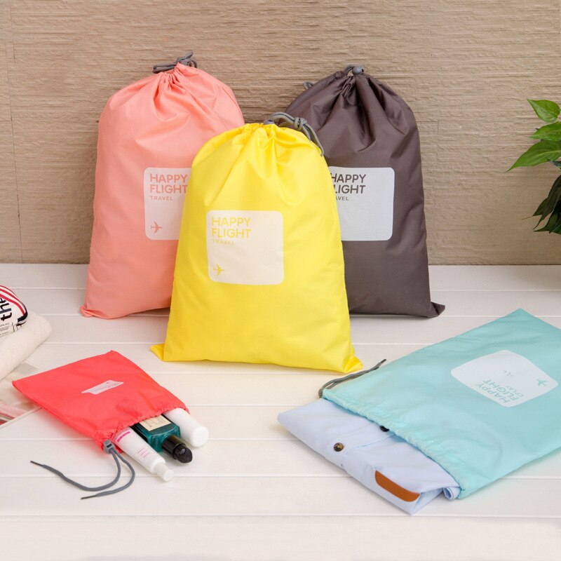 Travel Mountaineering Cycling Sports Polyester Waterproof Beam Pocket Portable Drawstring Four-piece Home Storage Bag