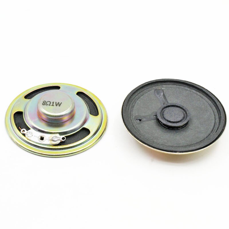 2pcs 8 Ohm 1W 50MM Loudspeaker Cone Paper Cap Speaker Internal Magnetic 18MM Magnet Height 13MM