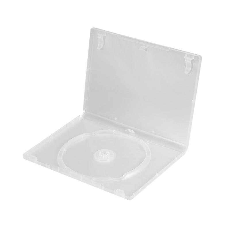 6Pcs Plastic Dvd Case Draagbare Cd Opbergbox Cd Pakket Case Duurzaam Dvd Box Voor Home Cinema Winkel (willekeurige): 6PCS Single Disc