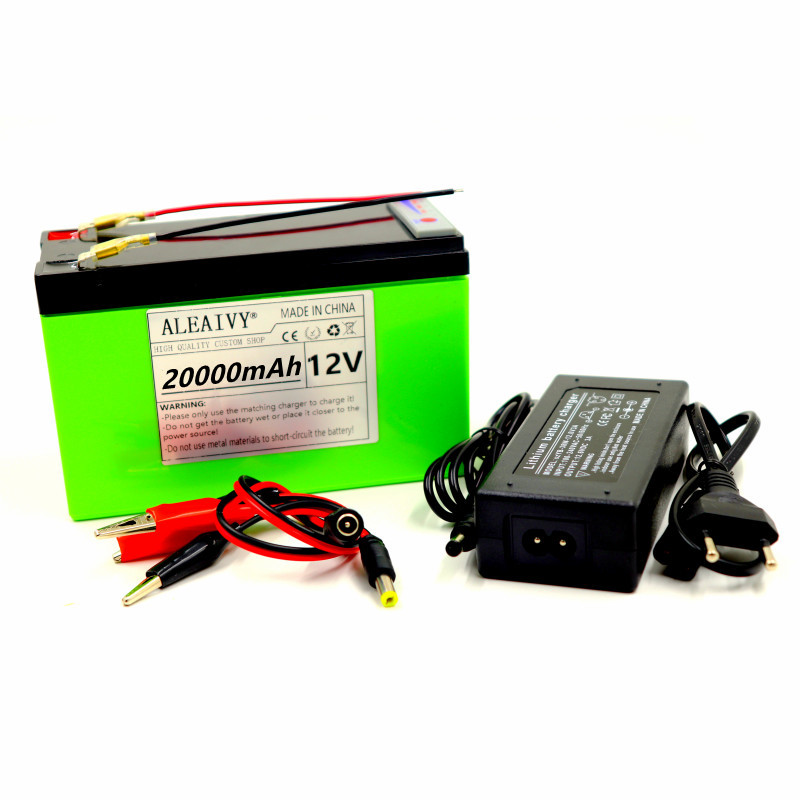 Power Display 12v 20ah LiFePO4 Lithium Battery Pack Is Suitable for Solar Energy and Electric Vehicle Battery+12v 3a Charger