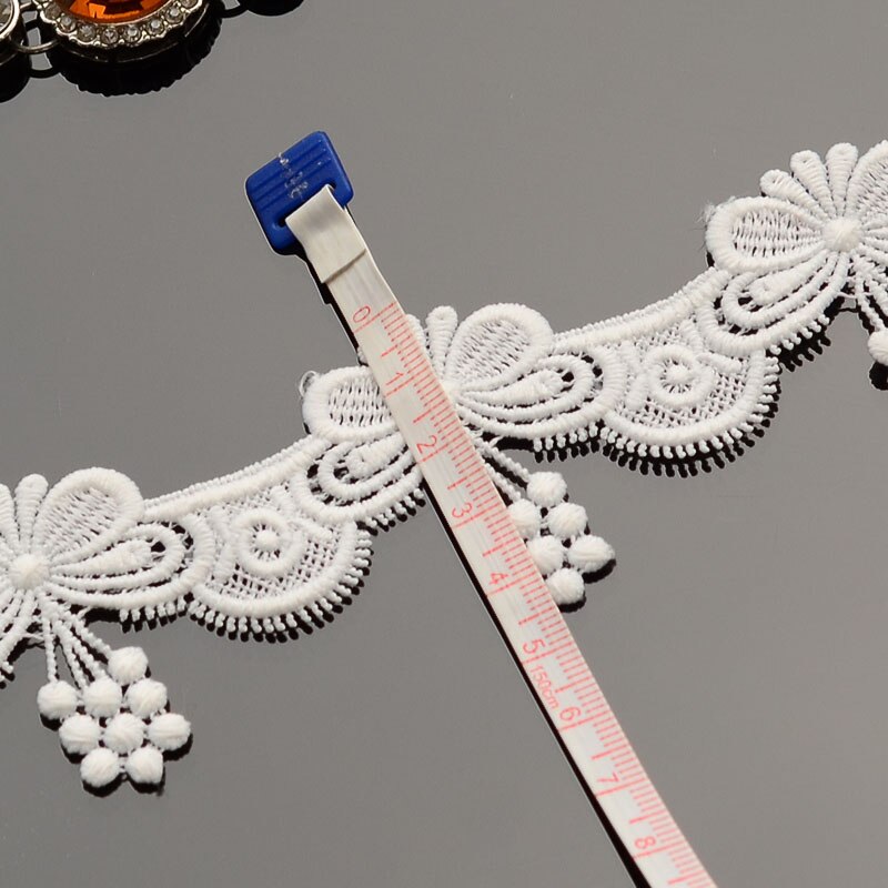 1 Yard Vintage Butterfly Lace Embroidered Lace Edge Trim Ribbon Applique DIY Sewing Craft Crochet Fabric Edging Trimmings Dress