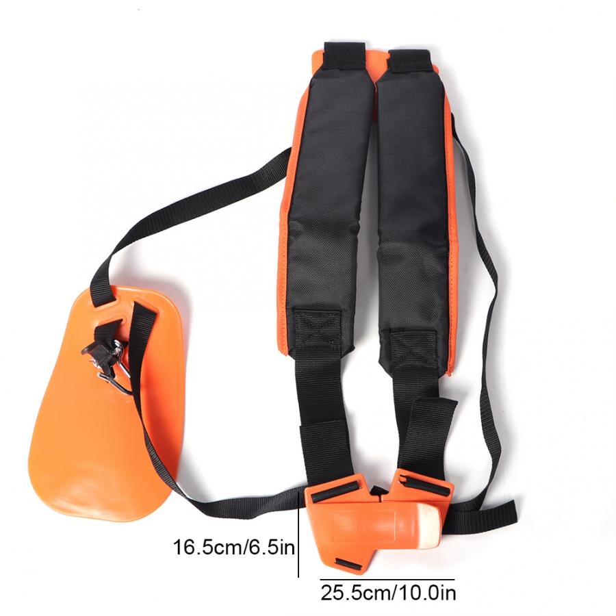 Strimmer Padded Belt Adjustable Double Trimmer Shoulder Strap Mower Nylon Belt for Brush Cutter Tool Trimmer Shoulder Strap: Default Title