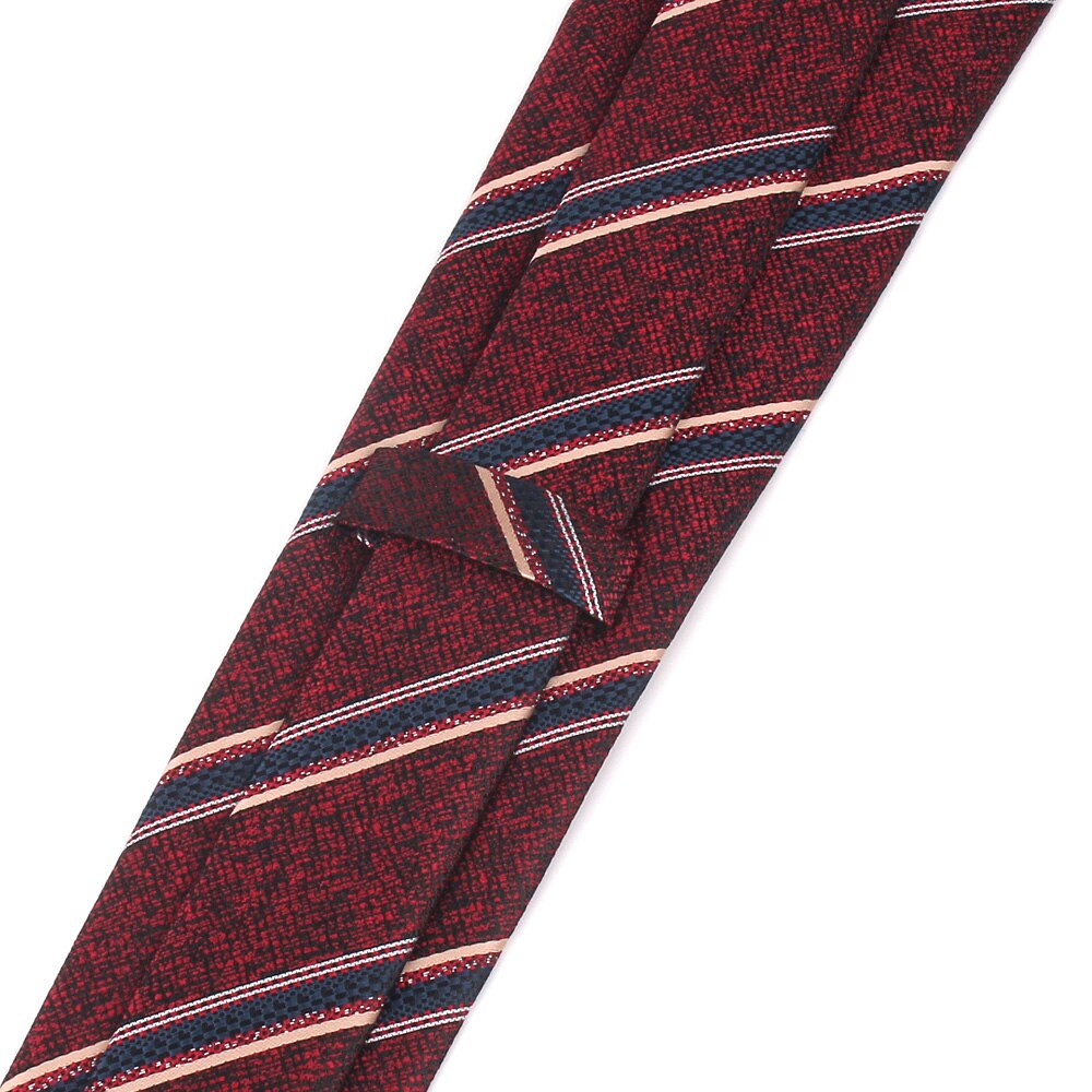 Men Tie Classic Plaid Neck Tie For Wedding Business Suits Man Paisley Ties Wine Red Men's Necktie Jacquard Neck Wear