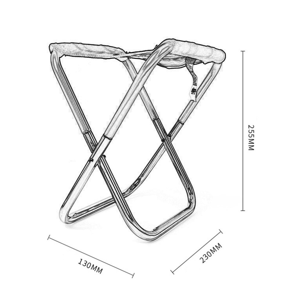 Outdoor Foldable Fishing Chair Ultra Light Weight Portable Folding Camping Aluminum Alloy Picnic Fishing with Bag