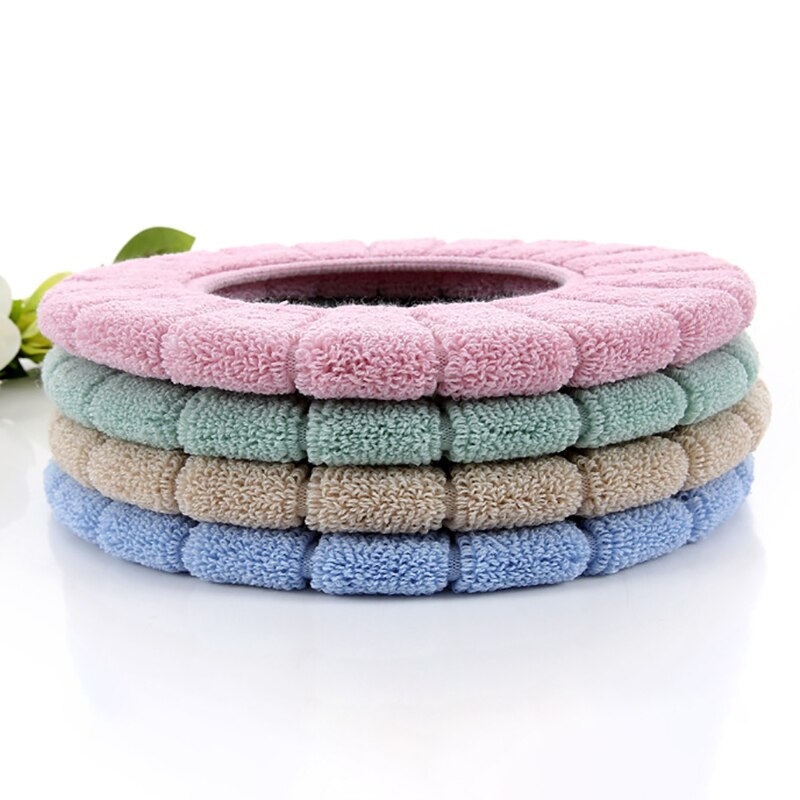1Pcs Pompoen Patroon Wc Cover Kussen Winter Warm Pluche Wc Cover Mat O-Vorm Effen Kleur Dikker Wc kussens