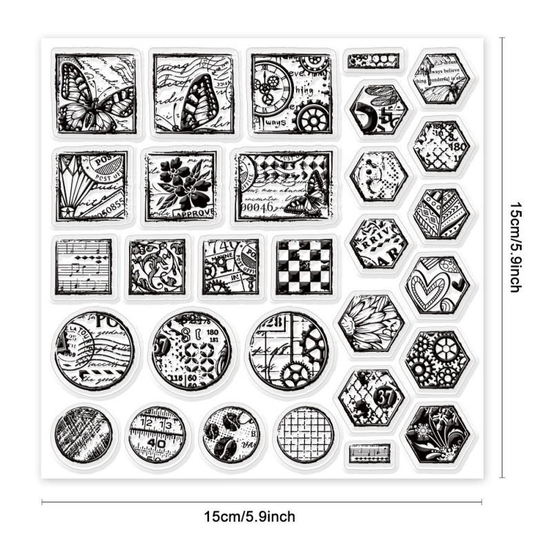 1Sheet Trees Clear Stamps for DIY Scrapbooking Crow Birds Silicone Clear Stamp Seals 15x15cm Transparent Stamps for Cards Making: MULTI