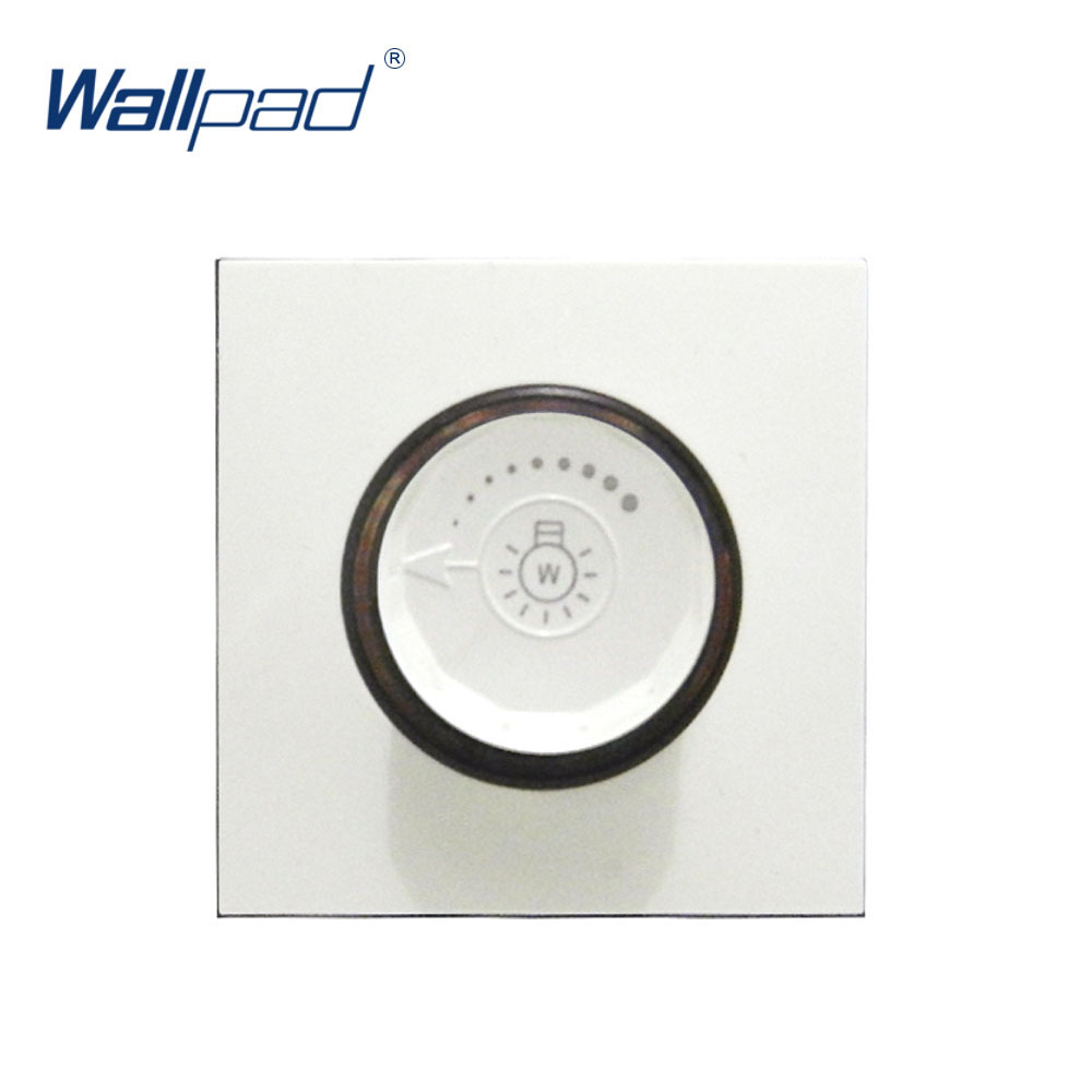 Wallpad Luxury LED Dimmer Switch Outlet Function Key For Wall White And Black Plastic Module Only: Normal Dimmer / White