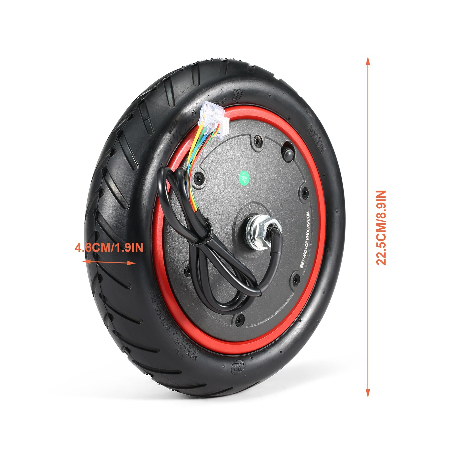 350w motor motor udskiftning til xiaomi  m365 pro elektrisk scooter motor hjul scooter tilbehør udskiftning af drivhjul