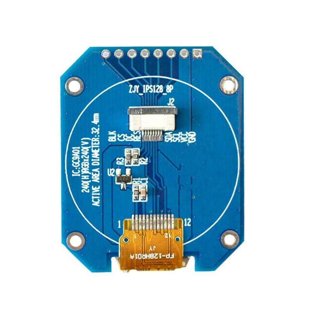 Taidacent 240x240 OLED GC9A01 SPI 1,3/1,28 Zoll Mikro Kleine Runde LED TFT LCD Anzeige Für Smartwatch digitale Uhr