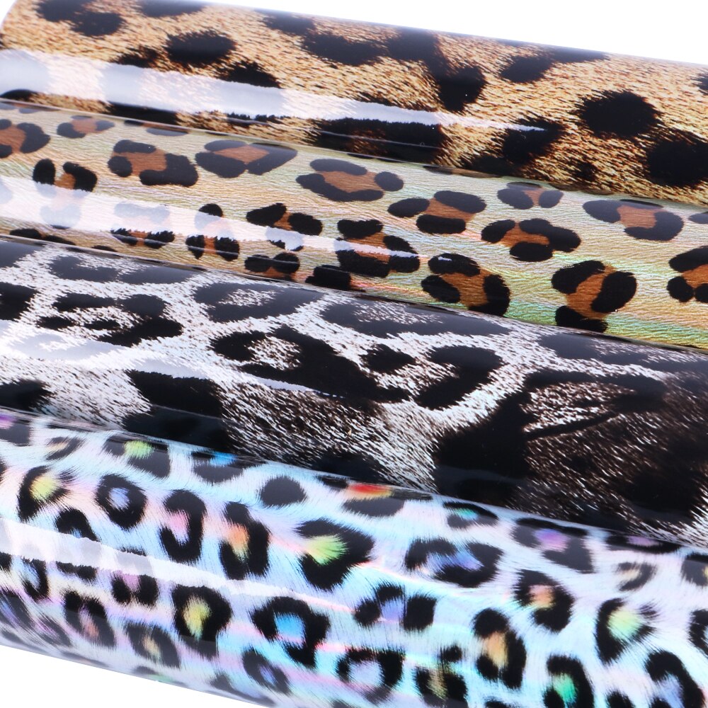 20*33cm Leopard Printed Faux Leather Fabric Sheets For Making Earrings Bowknots,1Yc5414