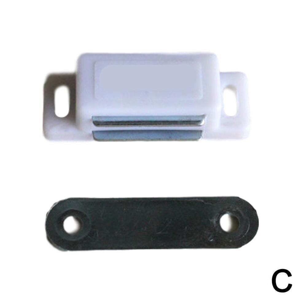 Small Magnetic Door Catches Kitchen Cupboard Wardrobe Cabinet Hardware Latch Brown Cabinet Catch Screw White R2L0: C