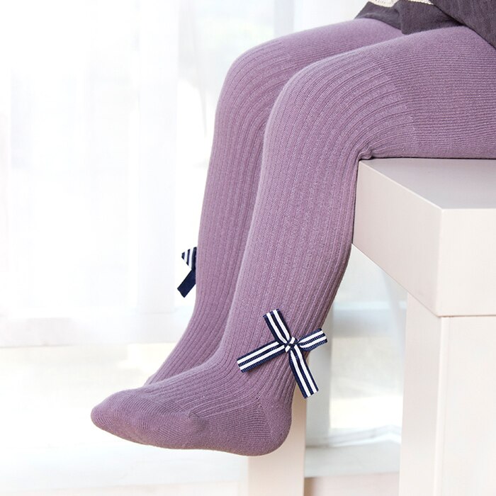 Baby Panty katoen Gebreide kous Lente Herfst Meisjes Panty Leuke Strik Meisjes Grote kont Panty Gratis Shippi: as picture 5 / 18m