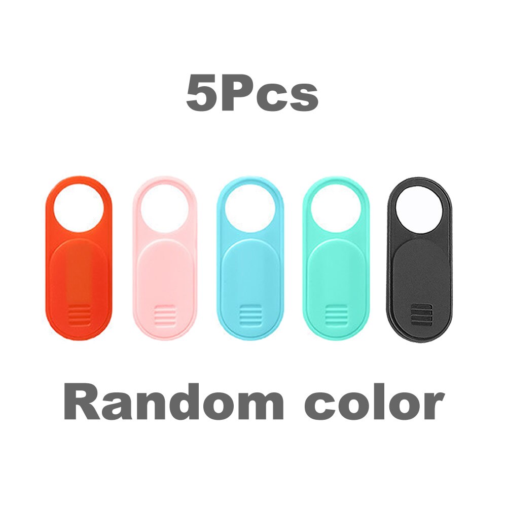 5Pcs/10Pcs Colorful Webcam Cover Universal Camera Antispy Privacy Protection Cover per Laptop Tablet lenti per telefono adesivo Slider: 5pcs random color