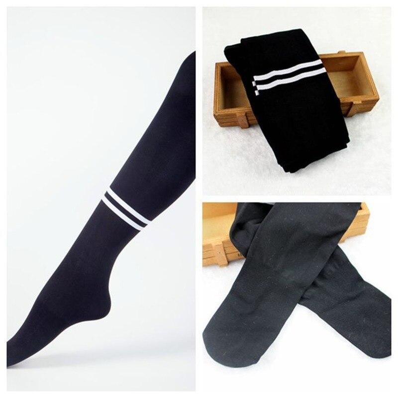 Collant per bambini solido a righe primavera autunno bambini ragazza Collant cotone calze carine Collant per bambini Collant lavorati a maglia Collant