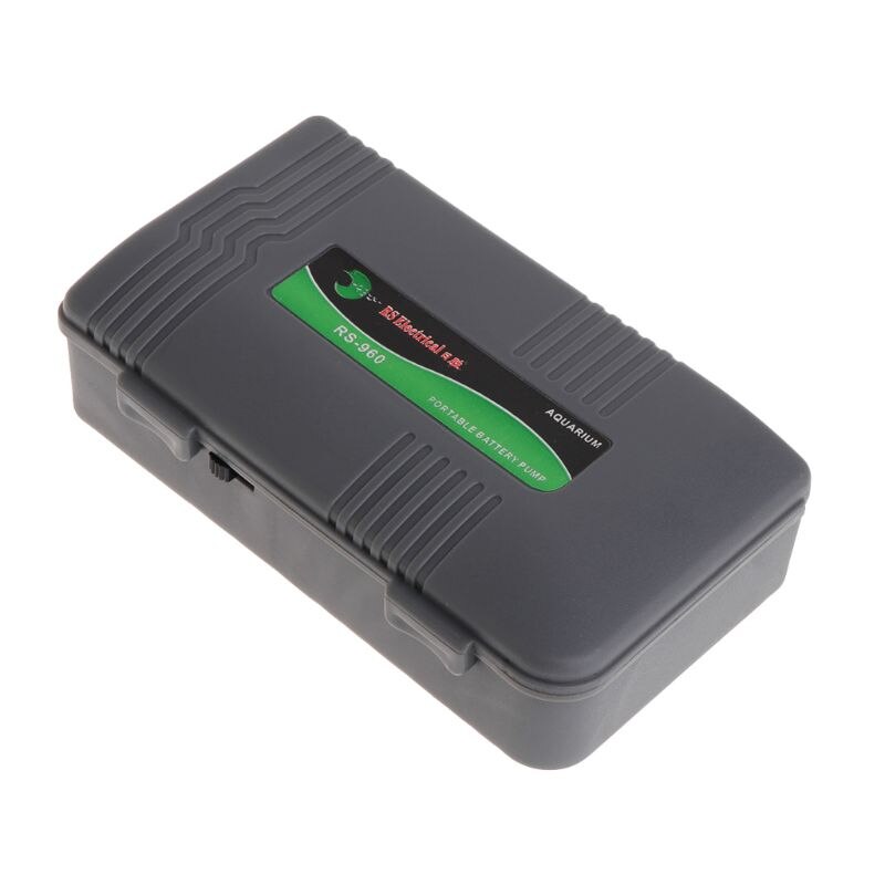 Luftpump bärbar akvarium akvarium batteridriven syrgasluftare med sten  h7ed