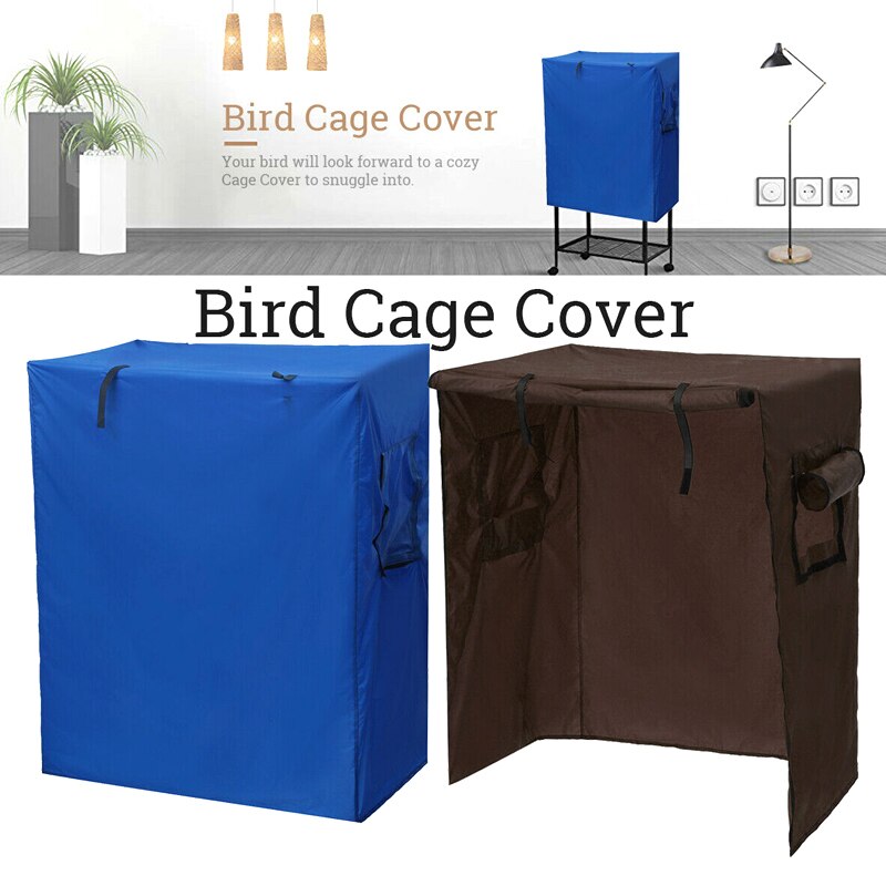 Cubierta de jaula para aviario de loros, atrapamoscas de semillas, bolsa protectora impermeable, protección ligera, accesorios para jaula de pájaros, suministros para aves