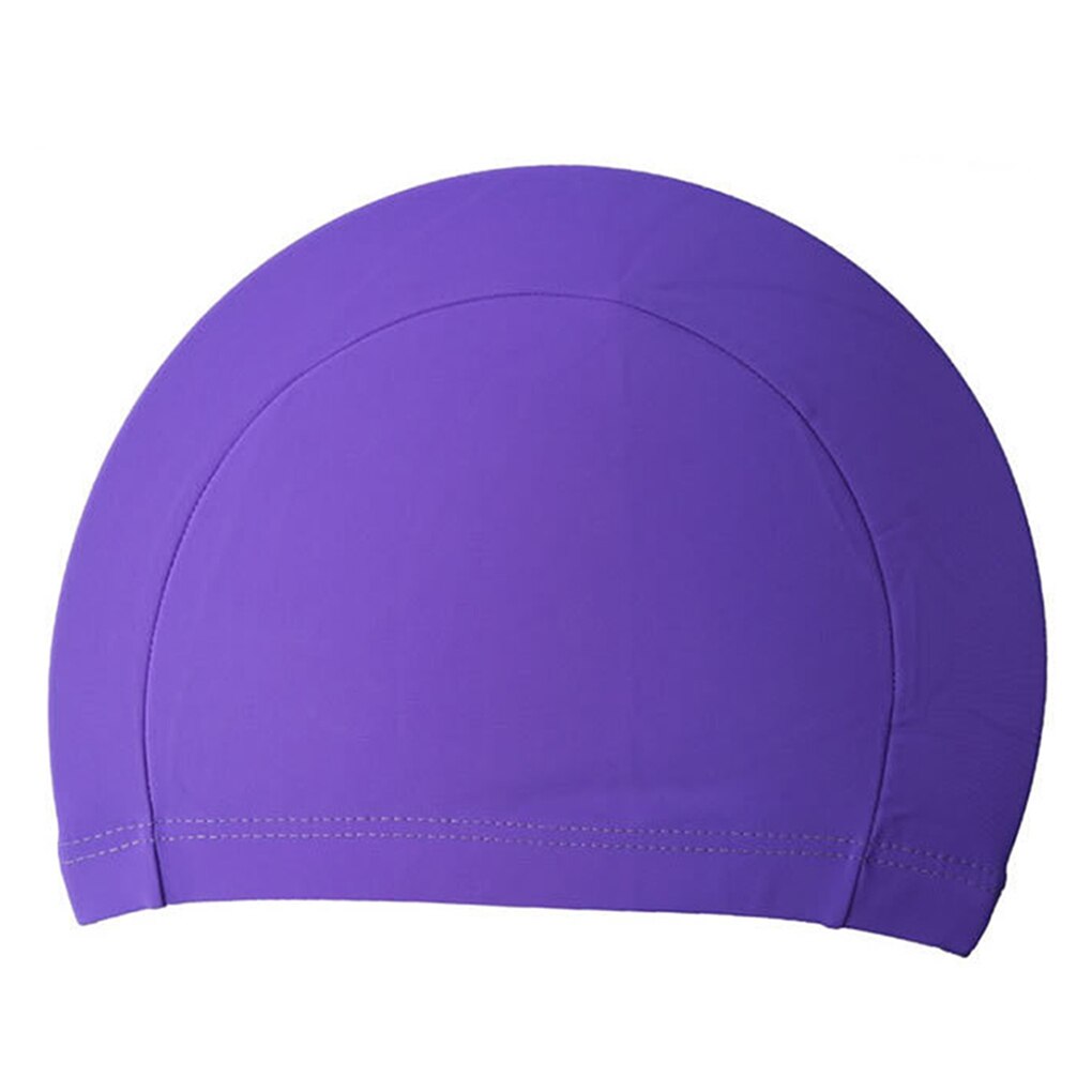 Bonnet de bain en tissu pour hommes et femmes, taille libre, protège les oreilles, cheveux longs, sport, siwm, piscine, sport, ultra-mince, bonnets de bain pour adultes: Bourgogne
