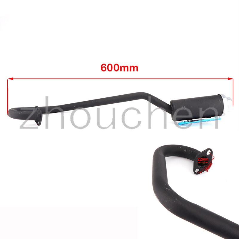 43CC 47cc 49cc silenziatore per tubo di scarico a 2 tempi per moto mini Quad sporco scimmia tasca fossa bicicletta ATV scooter