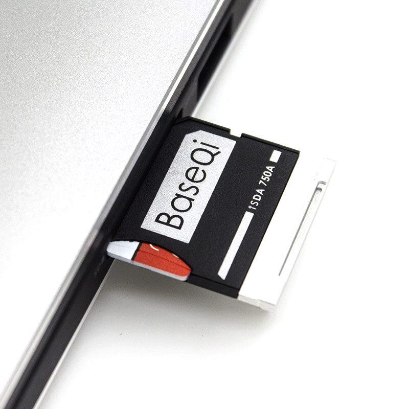 BaseQi microSD Card Adapter 750A Ninja Stealth Drive Metal adaptador For Dell XPS 15" 9550 Micro SD Card Reader adaptador