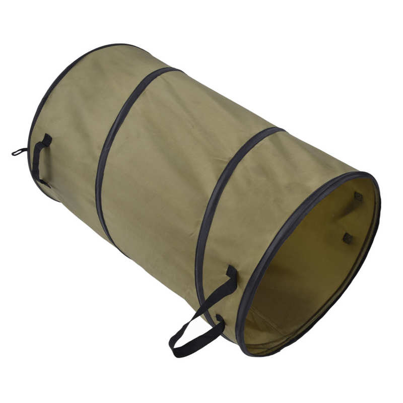 Collapsible Trash Bag Large Oxford Cloth Garden Leaf Container Reusable 113L with Handles for Camping for Lawn