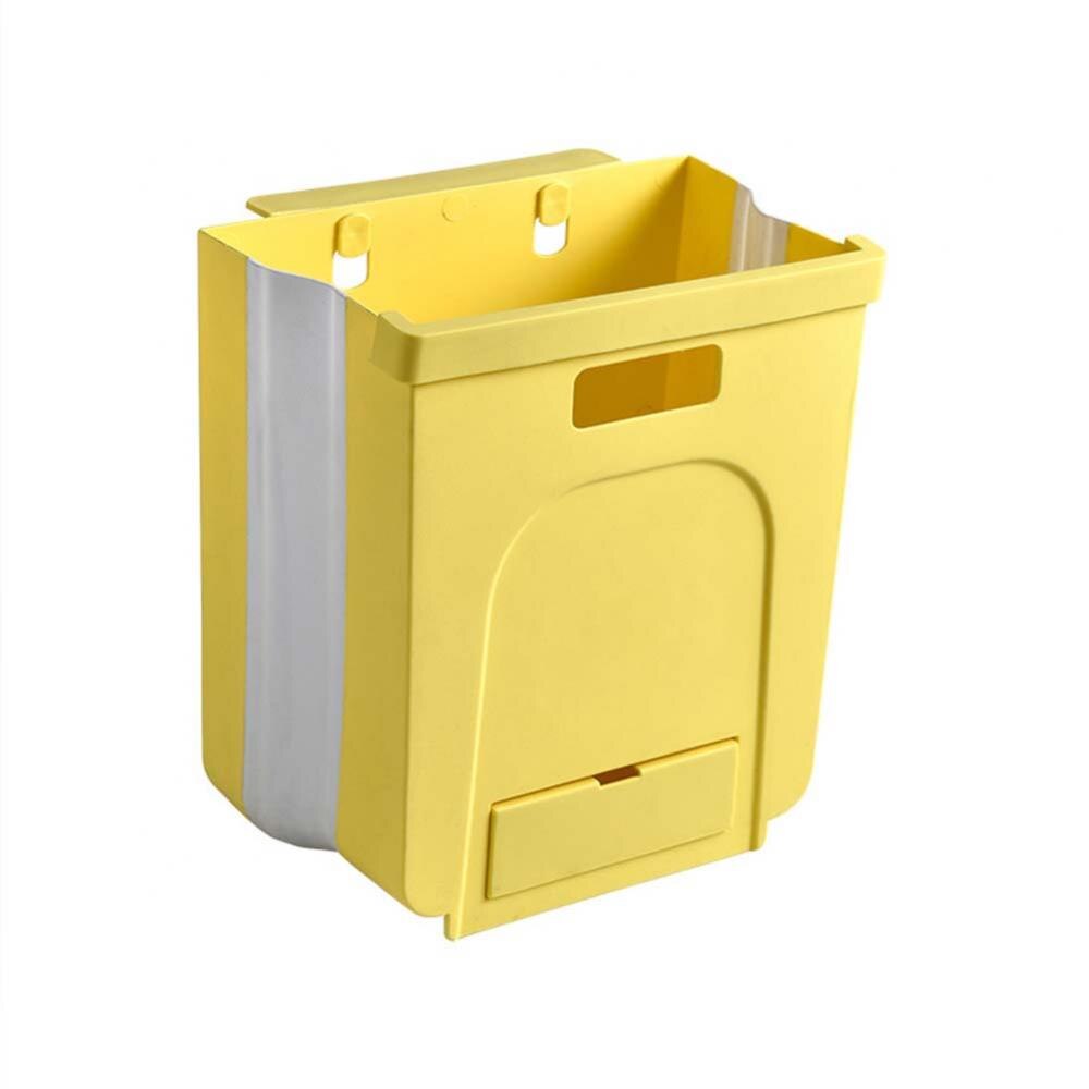 Kitchen Cabinets Door Hanging Trash Bin PP Rubbish Bin Wall Mounted Waste Bin Dustbin Garbage Can cubo basura ведро для мусора: Yellow