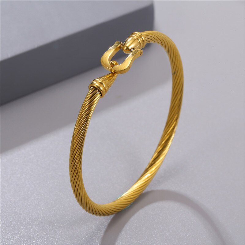 Brand Mens Opening Bracelet Stainless Steel Bracelet Hip Hop Jewelry Bracelets In Bulk: GD