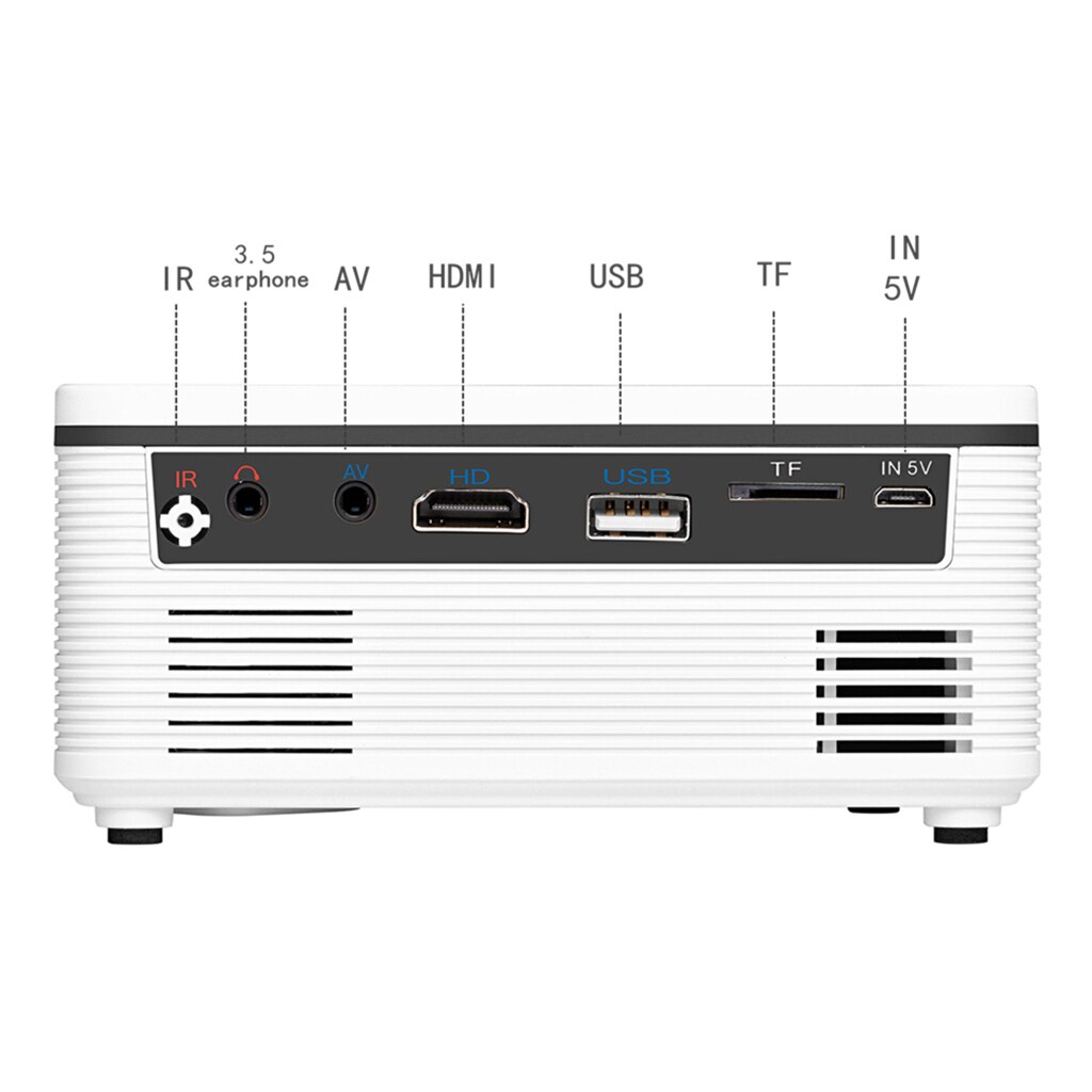 mini rzutnik multimedialny HD 1080P Dom osobisty film kino 320x240 1000:1 AU wtyczka