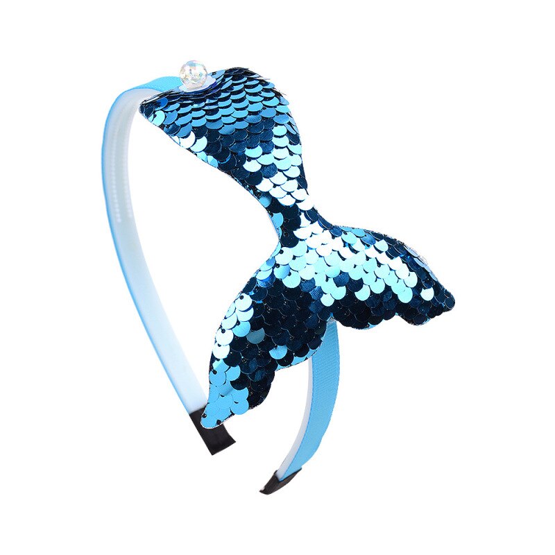 coiffure réversible paillettes bandeaux pour filles arc-en-ciel sirène perles bandes de cheveux corée cheveux accessoires: 6