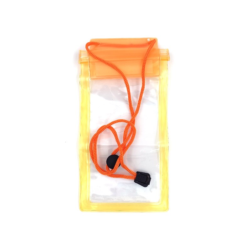 6.4 Inch Waterdichte Fiets Telefoon Houder Stand Motorfiets Stuur Mount Tas Gevallen Universele Bike Scooter Mobiele Telefoon Beugel: Orange