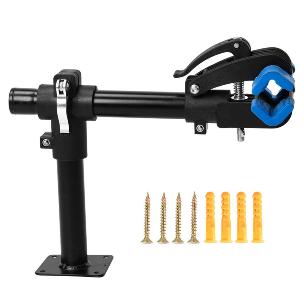Bike Wall Mount Repair Rack 360 Rotation Bicycle Repair Stand Outdoor Bicycle Storage Clamp Repair Work Stand For Mountain Bike