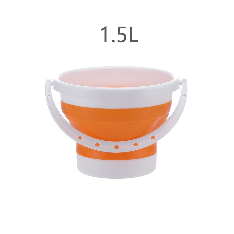 Seau en plastique pliable pour bain de pieds épais, seau rétractable, multifonction, Portable, pour la pêche, outil de nettoyage: 3
