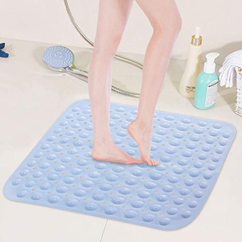 Alfombrilla de goma antideslizante para ducha de niños, accesorio de baño con bola de masaje, antideslizante