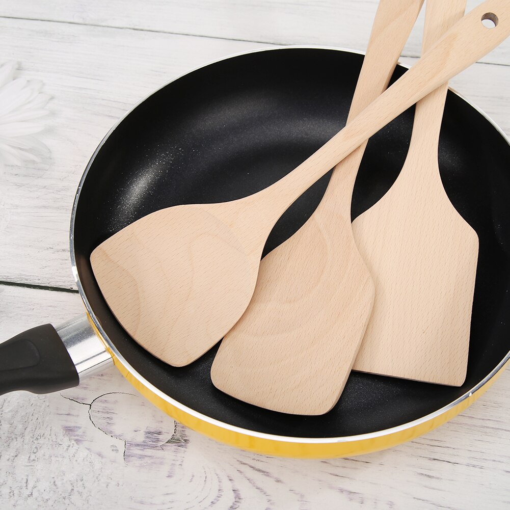 Wenge spatel houten antiaanbak spatel pan schep keuken kookgerei