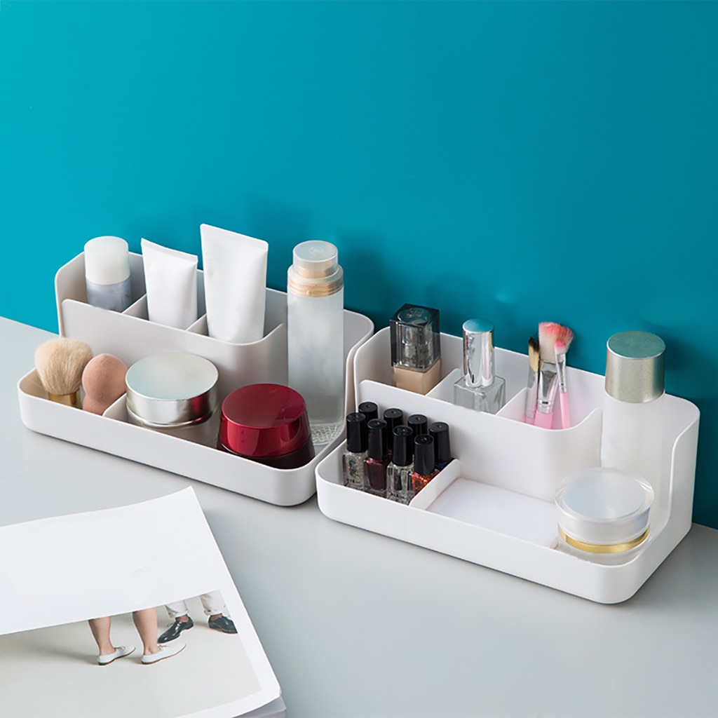 Pp Opbergdoos Make Organisator Case Cosmetische Display Diversen Container Eenvoudig Pot Een Pinceaux Maqullage